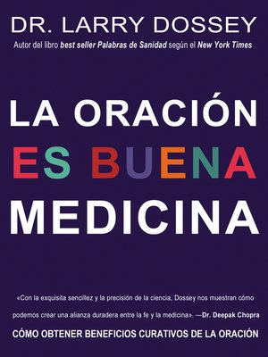 cover image of oración es buena medicina